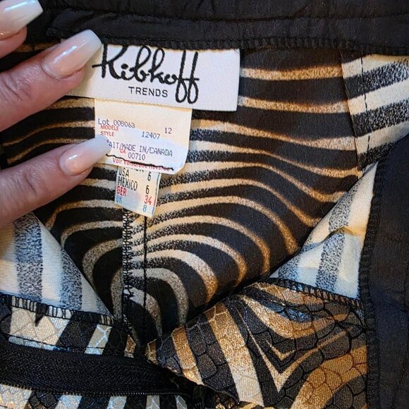 🔥 Viral & Rare Joseph Ribkoff Metallic Zebra Print Pants – Size 6 (US) 🔥 - Picture 6 of 8